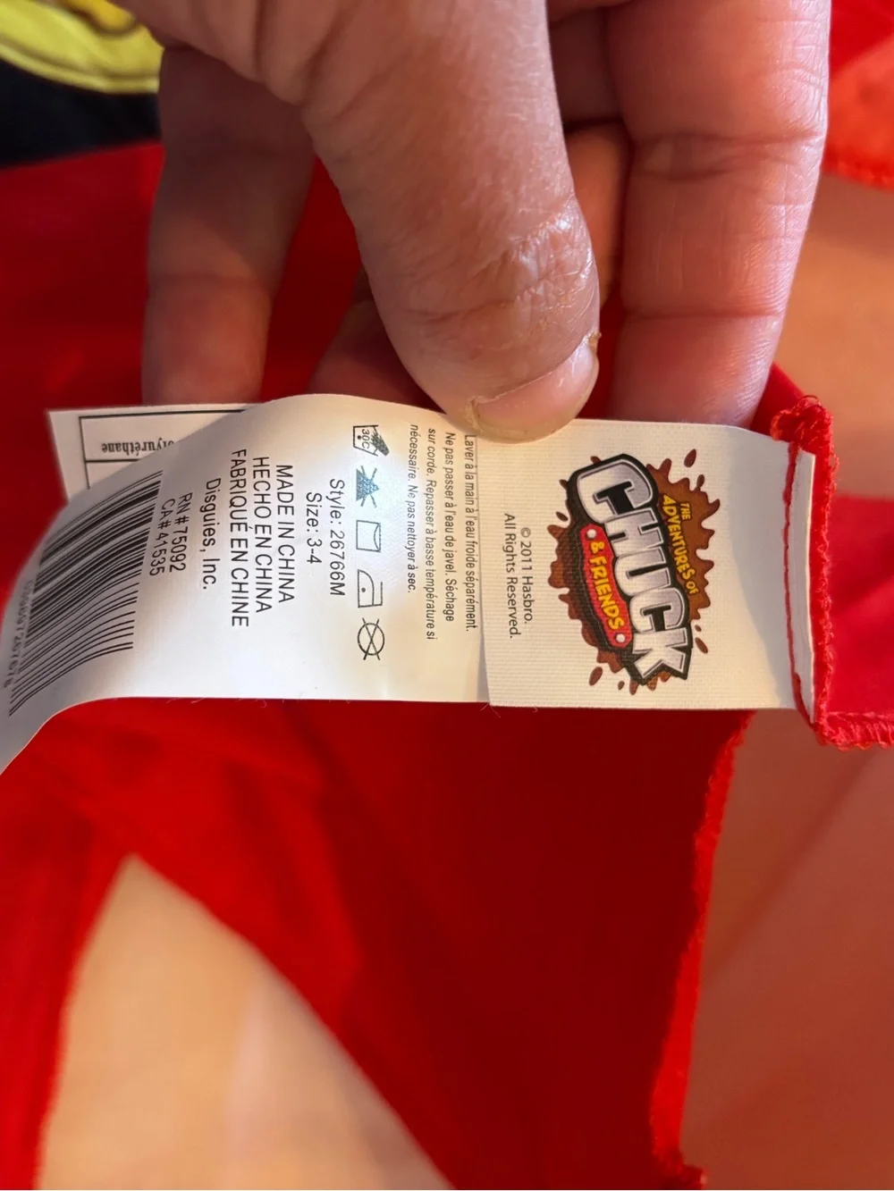 The adventures of Chuck & friends costume